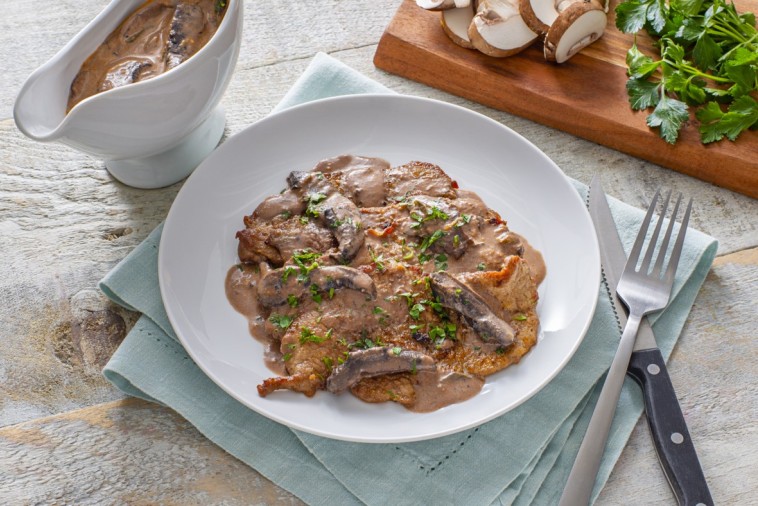 Escalopes de veau avec sauce Marsala aux champignons Plaisirs laitiers